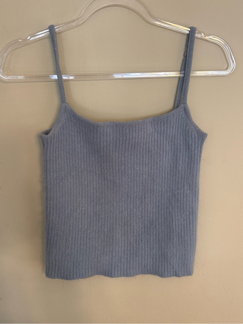 Vintage Ralph Lauren Rabbit Hair Light Blue Tank Top Size M
